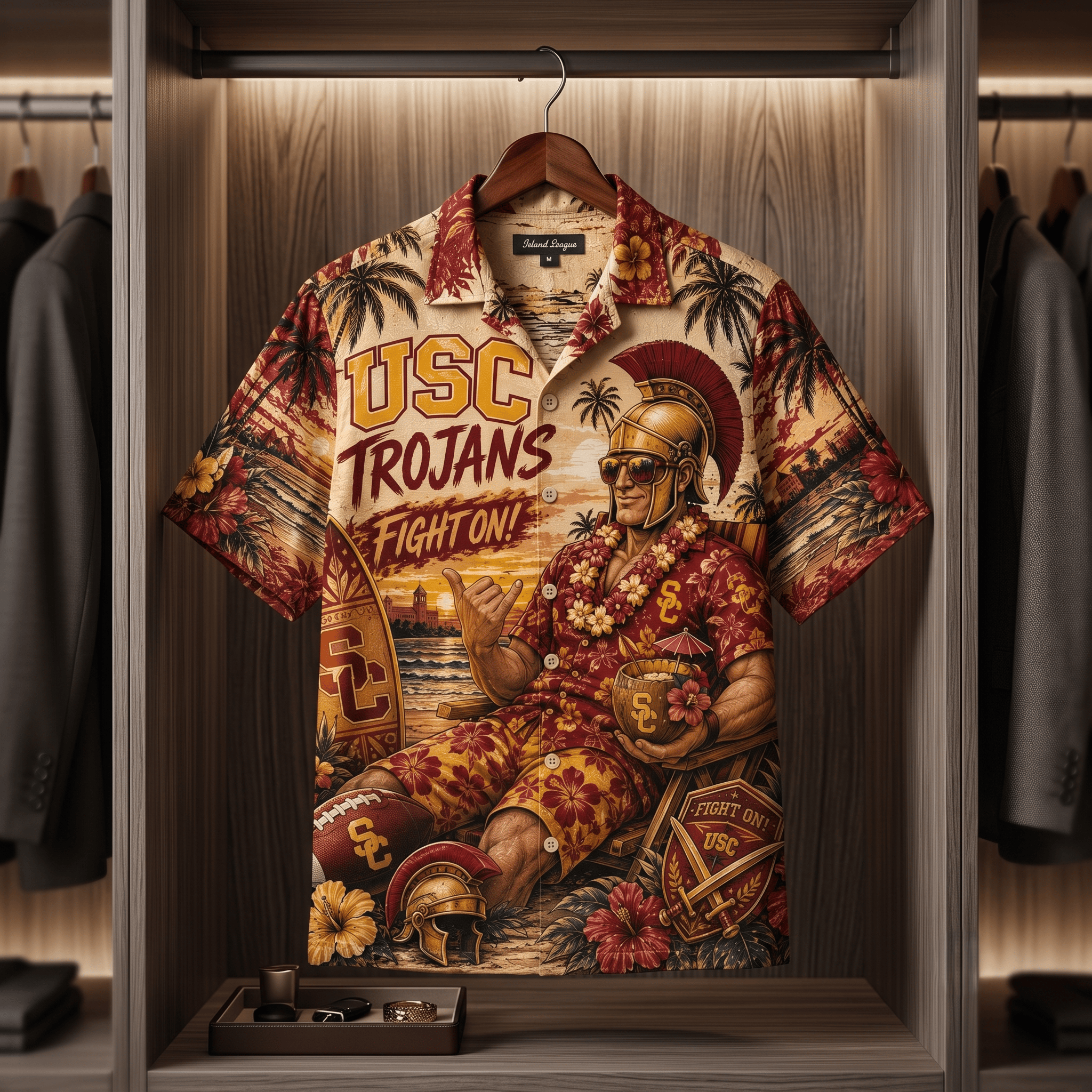 Premium USC Hawaiian Shirt TNSM