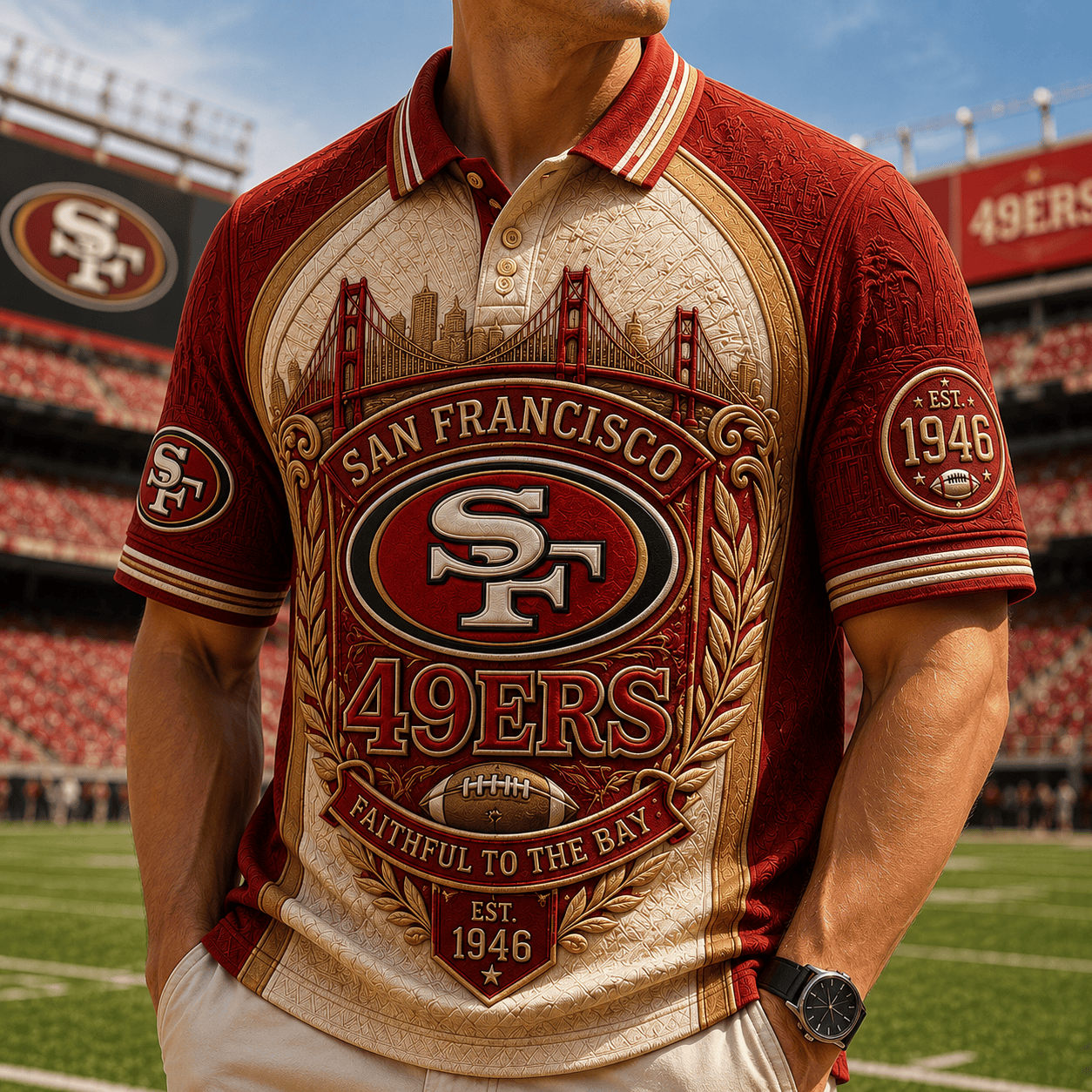 PREMIUM SF49 EMBOSS POLO SHIRT HQH