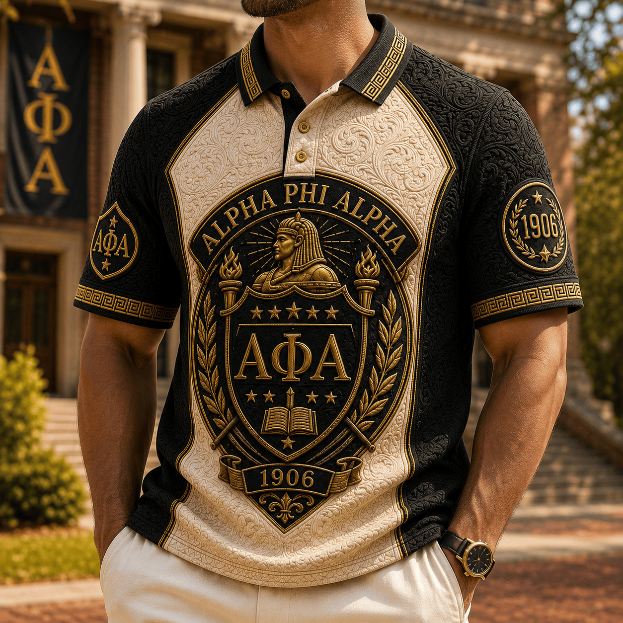 PREMIUM APA EMBOSS POLO SHIRT HQH
