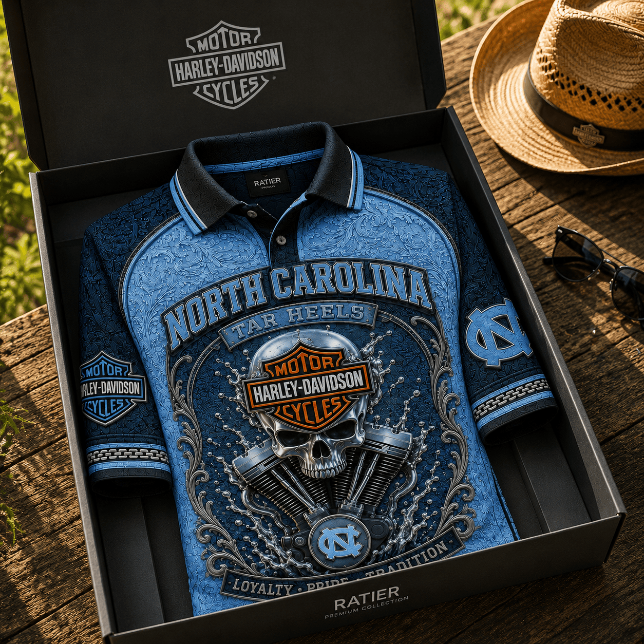 PREMIUM UNC EMBOSS POLO SHIRT HQH