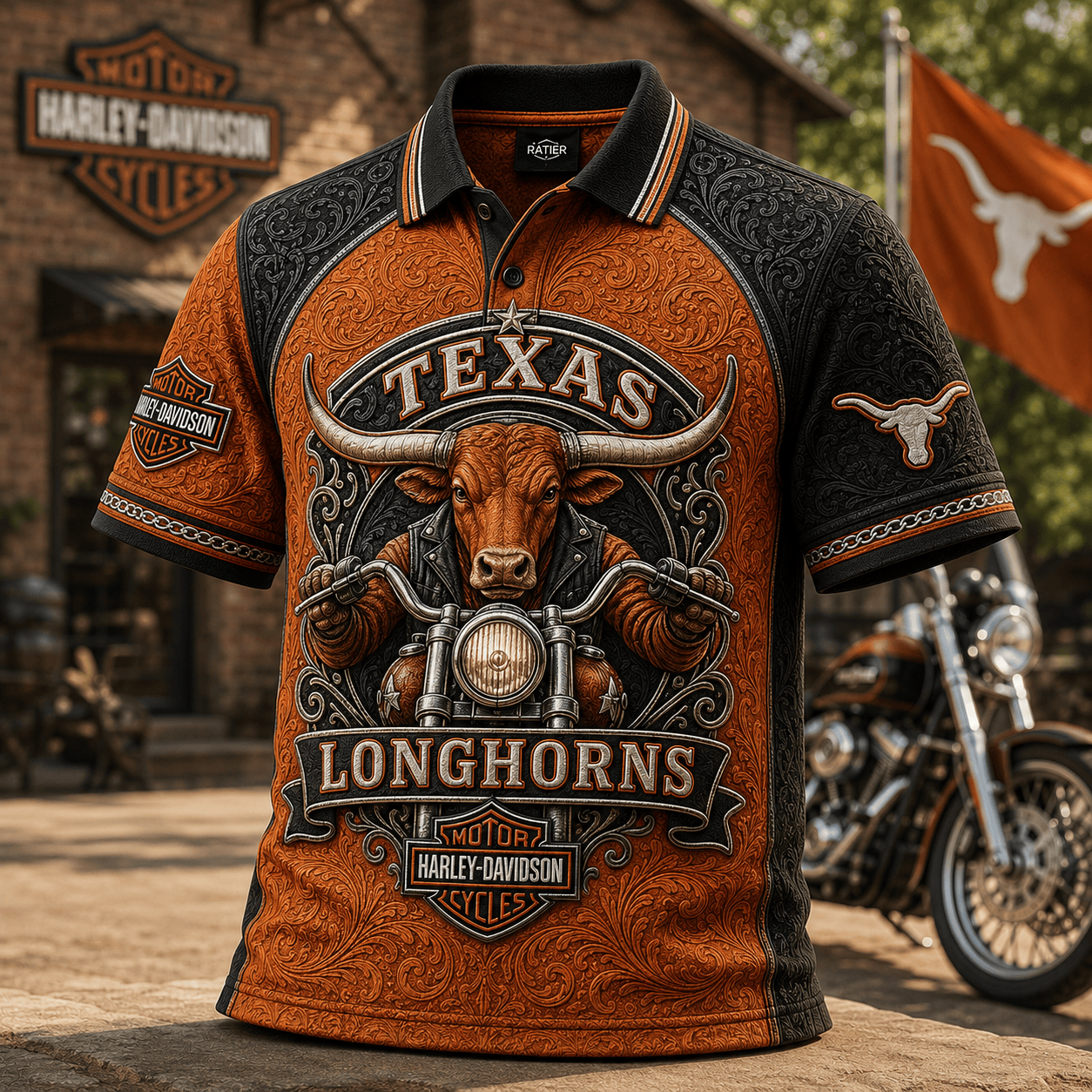 PREMIUM TLS EMBOSS POLO SHIRT HQH