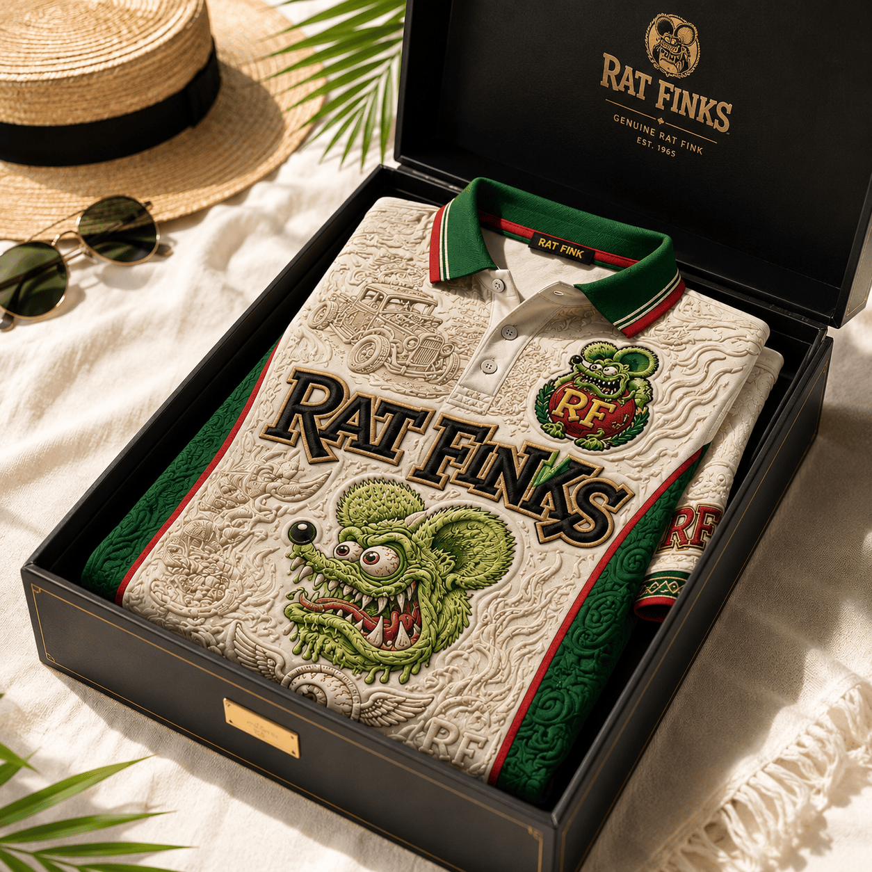 PREMIUM RFK EMBOSS POLO SHIRT NTVA