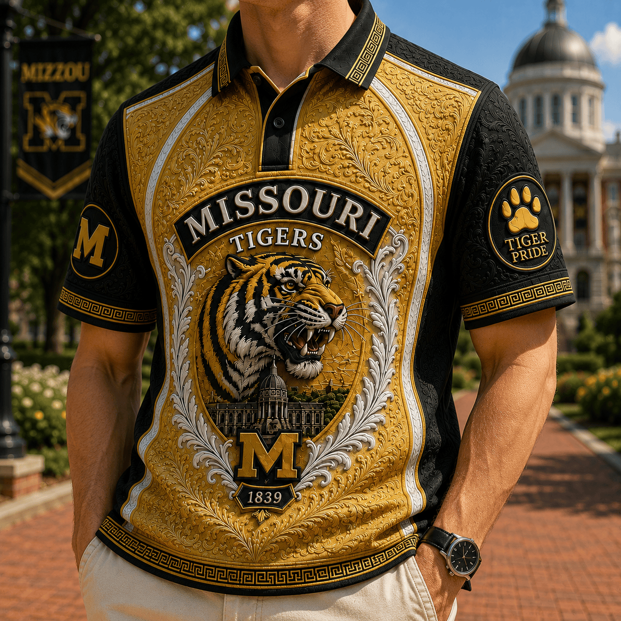 PREMIUM MSGT EMBOSS POLO SHIRT HQH