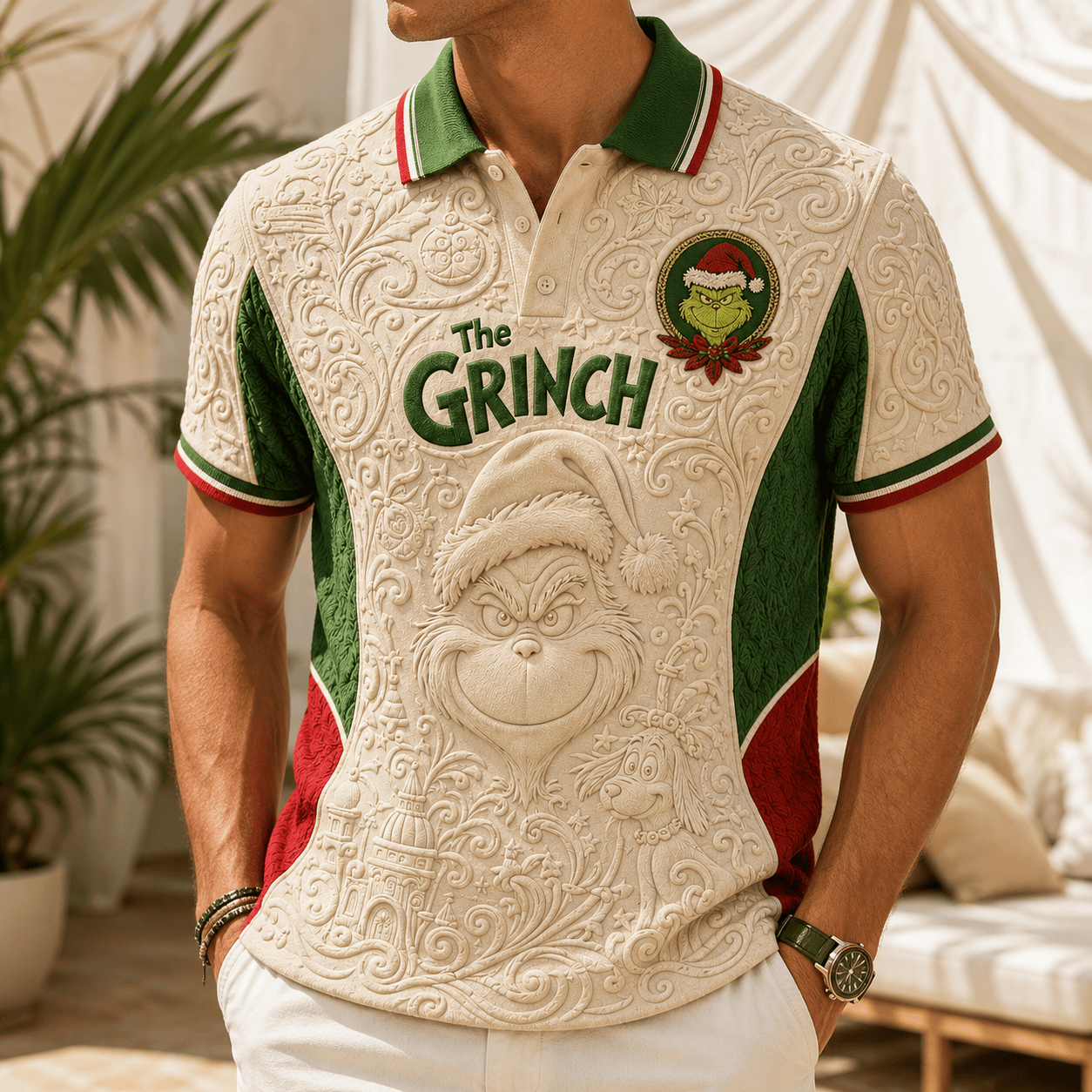 PREMIUM TGR EMBOSS POLO SHIRT NTVA