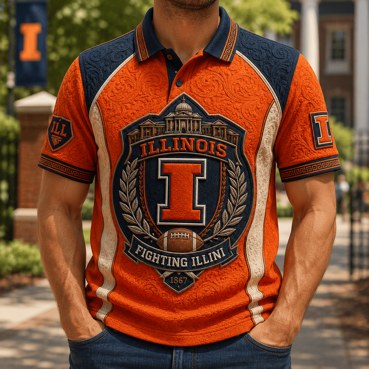 PREMIUM IFI EMBOSS POLO SHIRT HQH