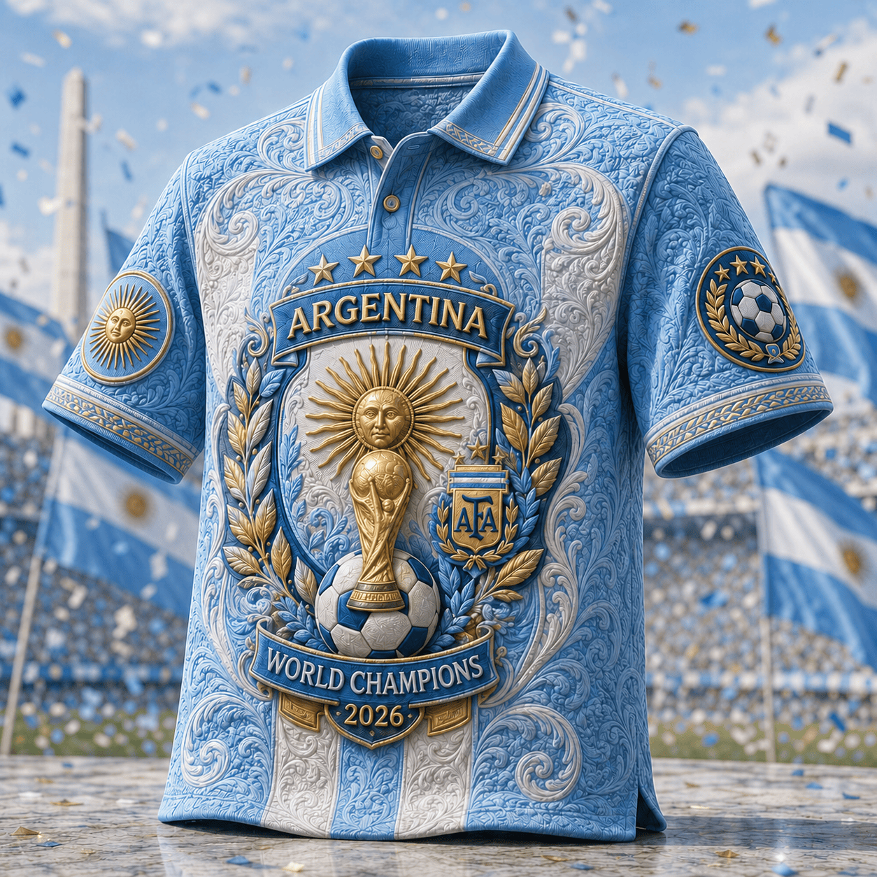 PREMIUM AGTN EMBOSS POLO SHIRT HQH