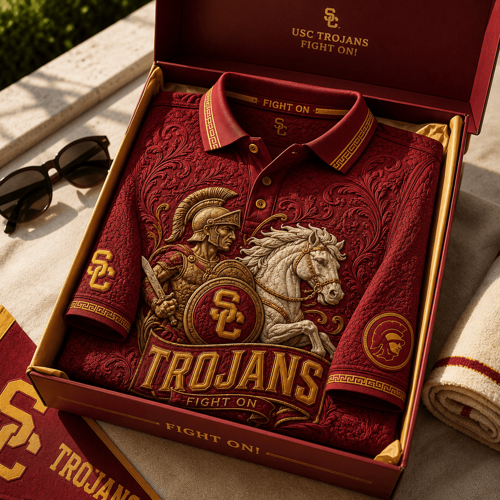 PREMIUM USC EMBOSS POLO SHIRT PDL