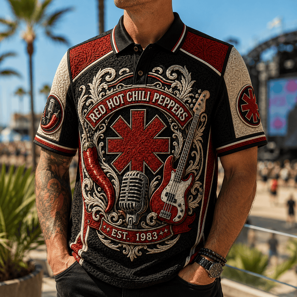 PREMIUM RHCP EMBOSS POLO SHIRT HQH
