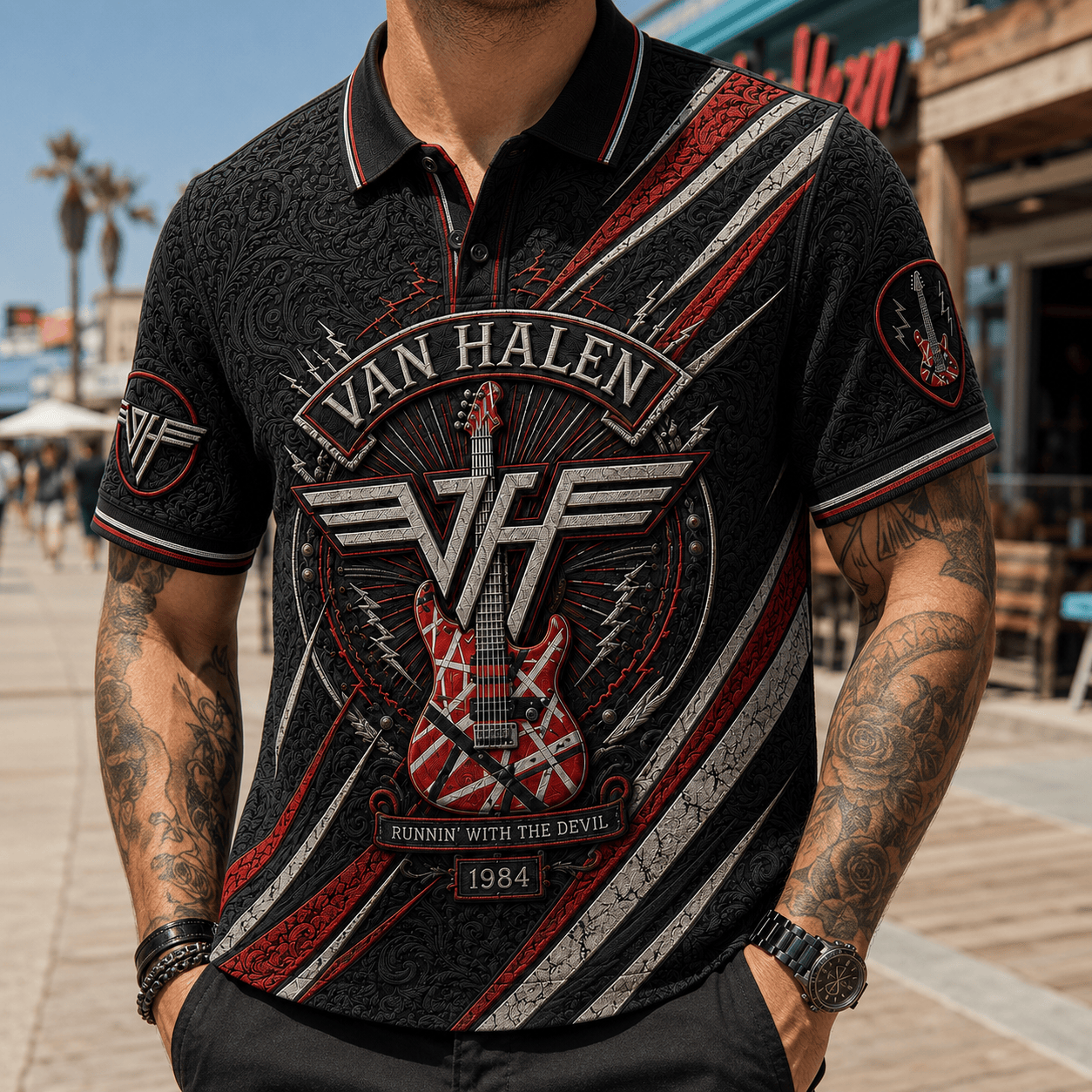 PREMIUM VHL EMBOSS POLO SHIRT HQH