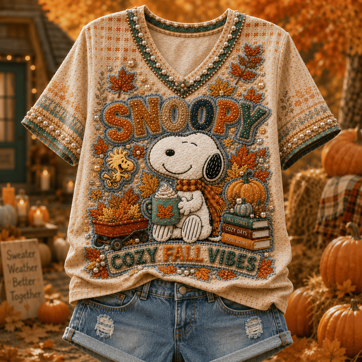 Premium SPNY V-neck Shirt NPL