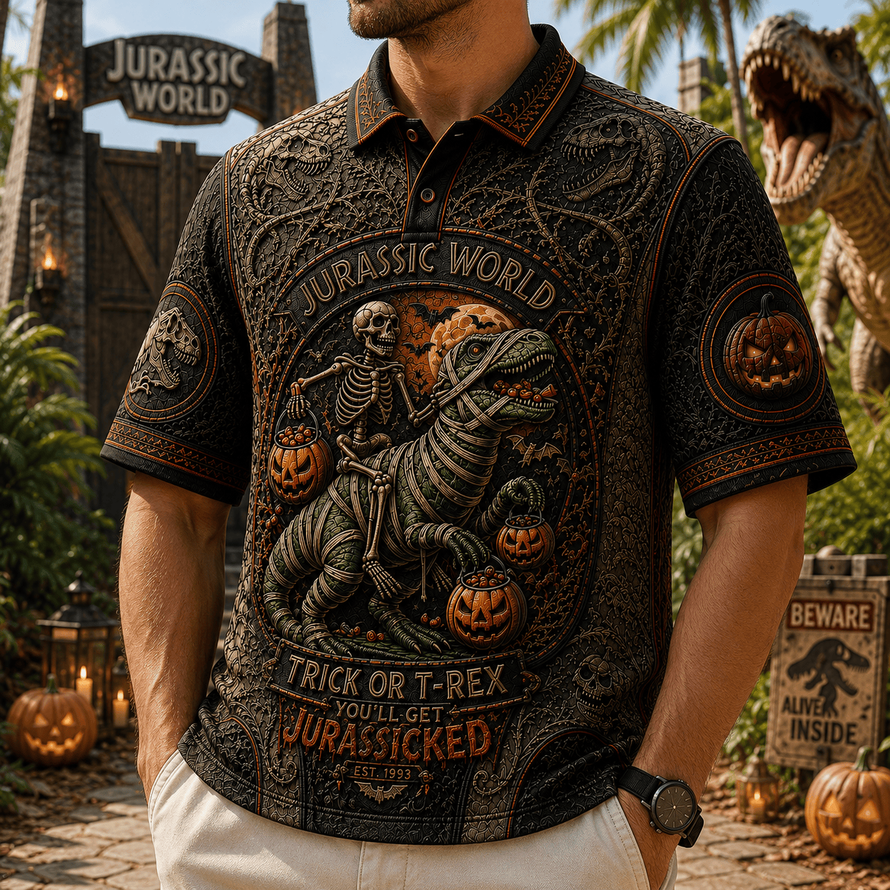 PREMIUM JRSW EMBOSS POLO SHIRT HQH