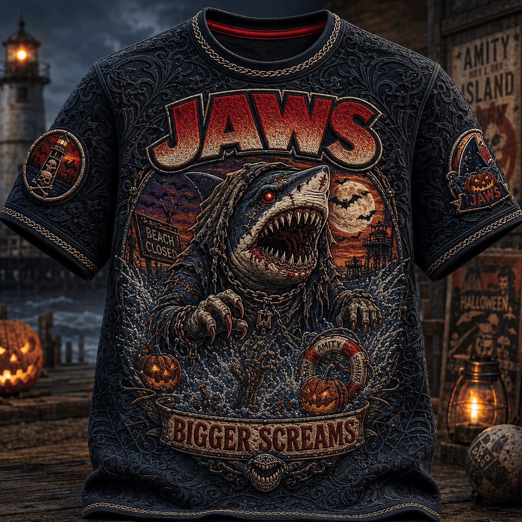 PREMIUM JAWS 3D EMBOSS SHIRT NTVA