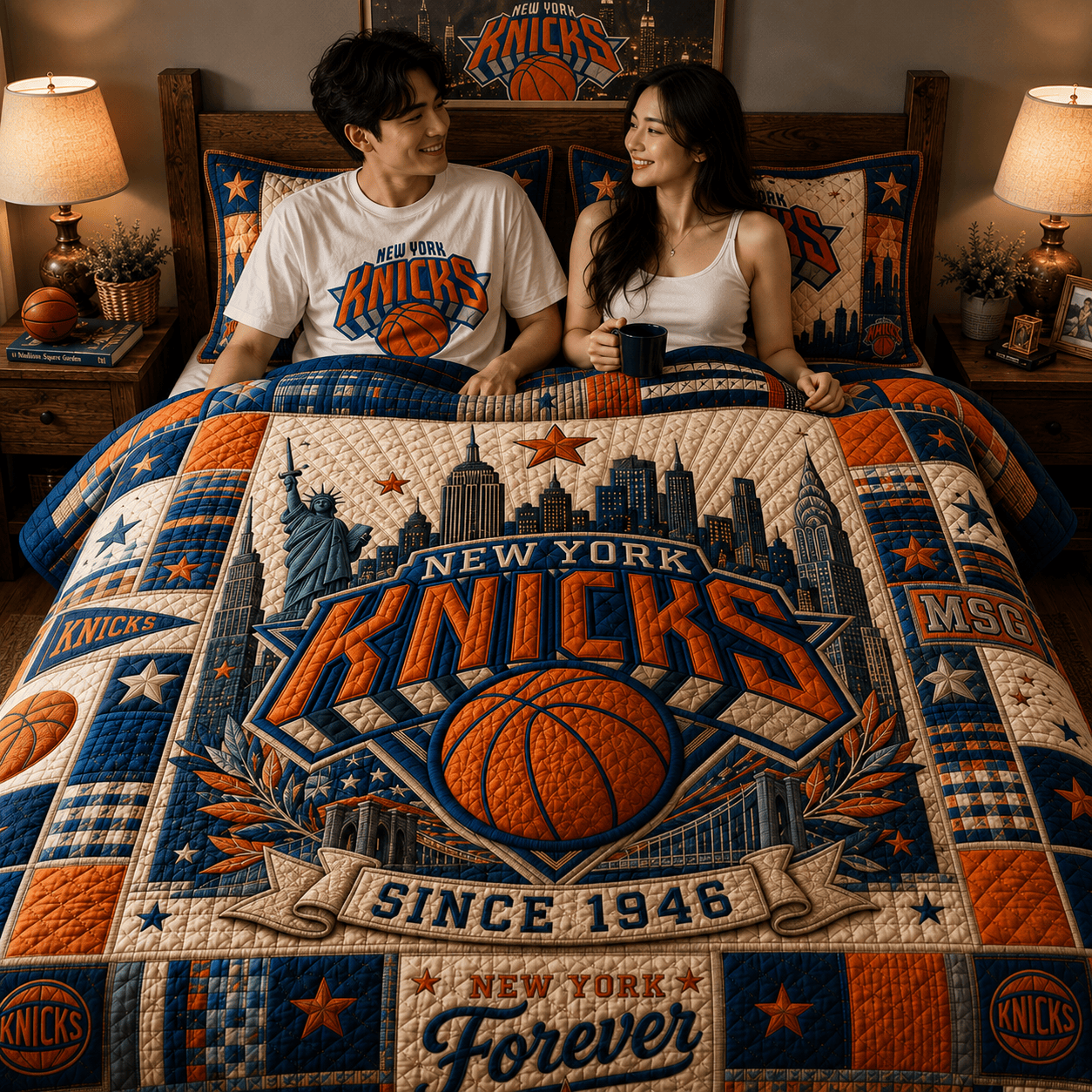NYK 4 PIECES COVER BEDDING SET PDL (1 FITTED SHEET + 1 FLAT SHEET + 2 PILLOWCASES)
